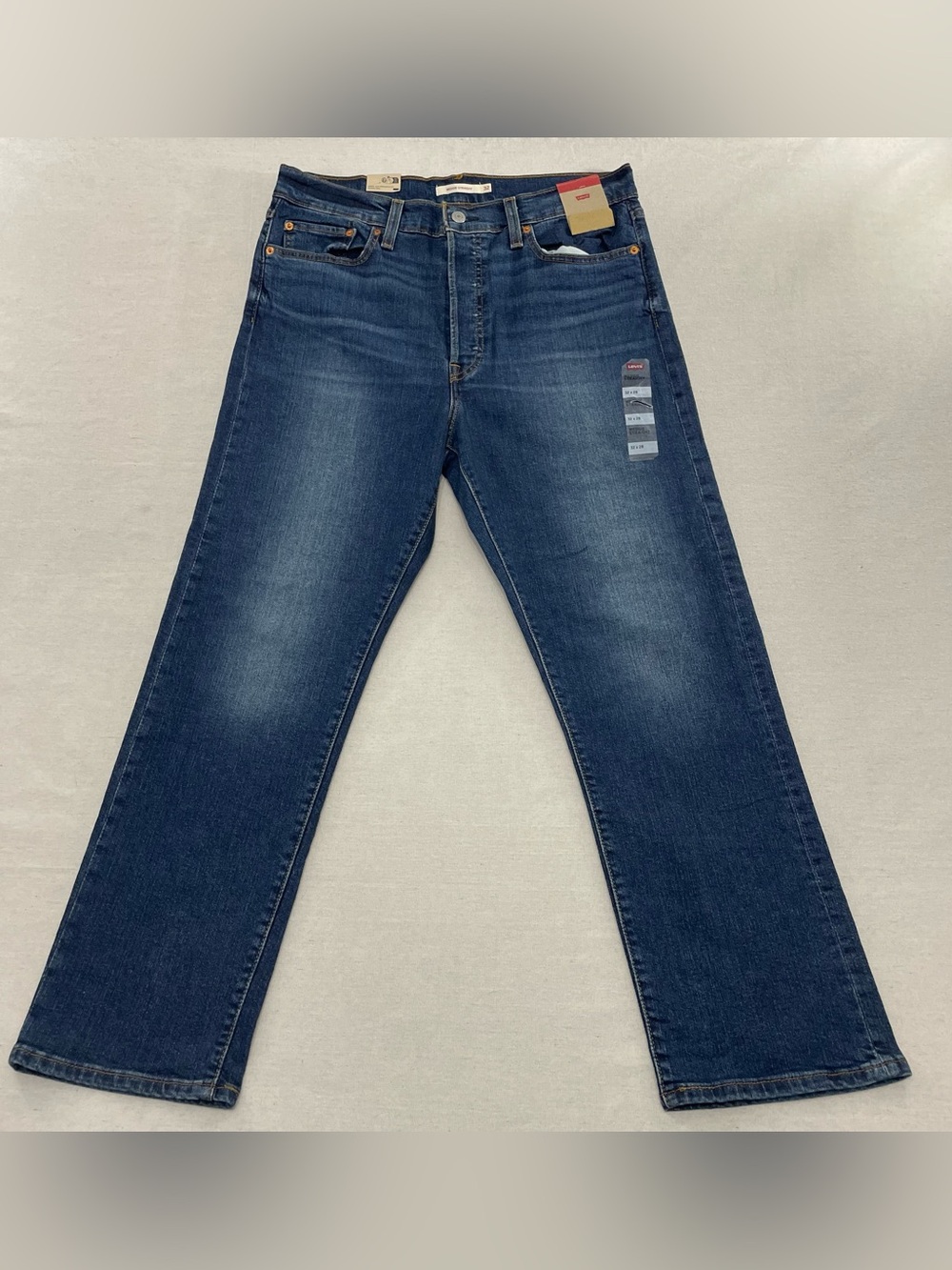 NEW Levi's Wedgie Straight Leg Button Fly High Rise Denim Jeans Size 32 x 28